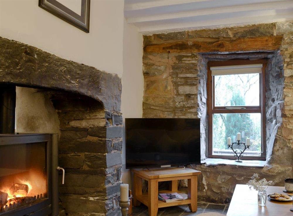 Warm and cosy living room at Clawwd Gwyn in Trefriw, near Llanrwst, Gwynedd
