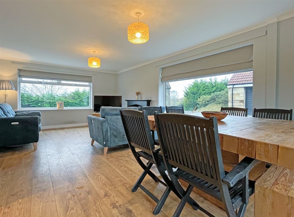 Living room/dining room at Clay Hall Farmhouse in Easington, near Staithes, Cleveland