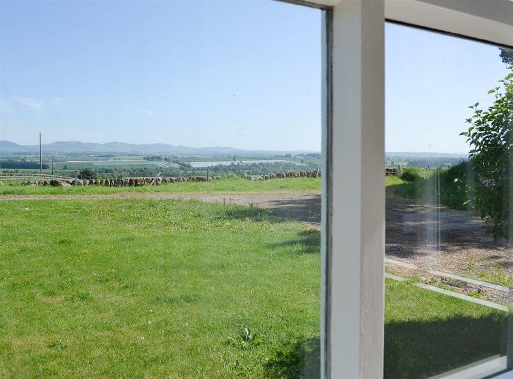 Stunning views over the Vale of Strathmor at Clayhills Cottage in Blairgowrie, Perthshire