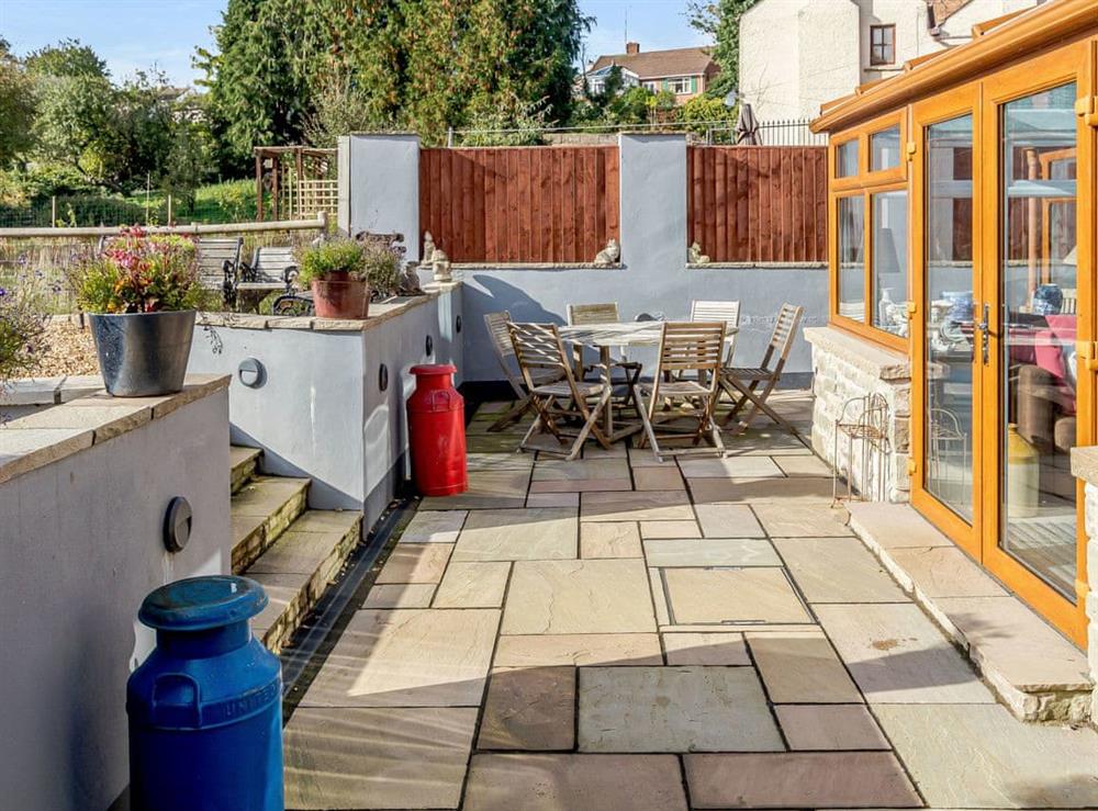 Patio at Claysun House in Lydney, Gloucestershire