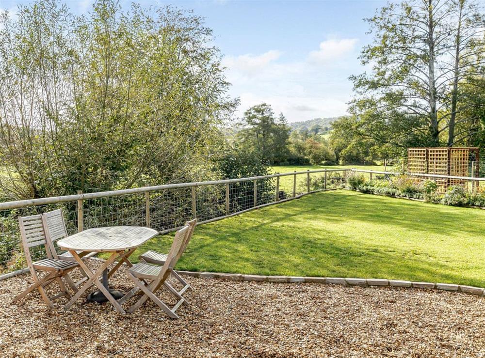 Sitting-out-area at Claysun House in Lydney, Gloucestershire
