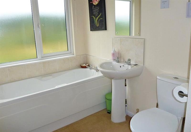 Bathroom in Eagles View at Clear Sky Lodges in Kielder, Northumberland