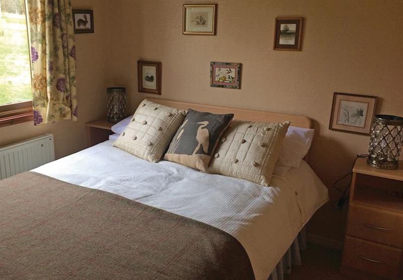 Double bedroom in the Osprey Lodge at Clear Sky Lodges in Kielder, Northumberland