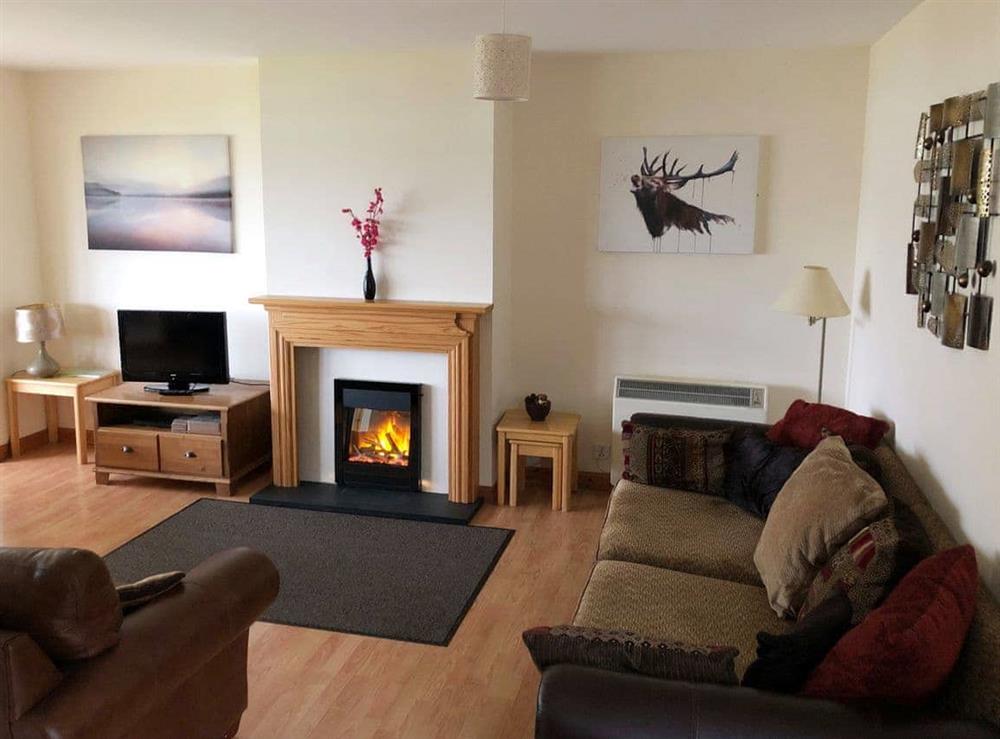Living room at Clear Waters in Dornie, near Kyle of Lochalsh, Highlands, Ross-Shire