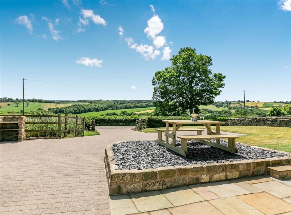 Garden and grounds at Clearview in Barlow, near Chesterfield, Derbyshire