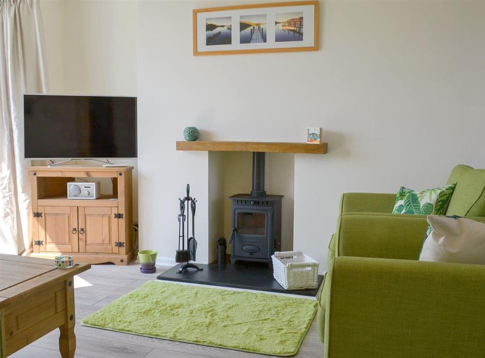 Comfy living area at Cleave in Woodford, near Bude, Cornwall