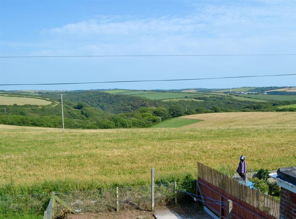 Wonderful views of the surrounding countryside at Cleave in Woodford, near Bude, Cornwall