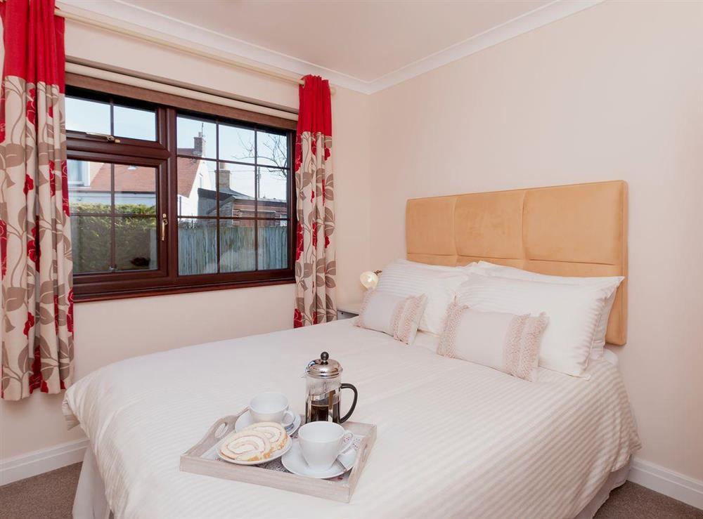 Double bedroom at Cleets Retreat in Seahouses, Northumberland