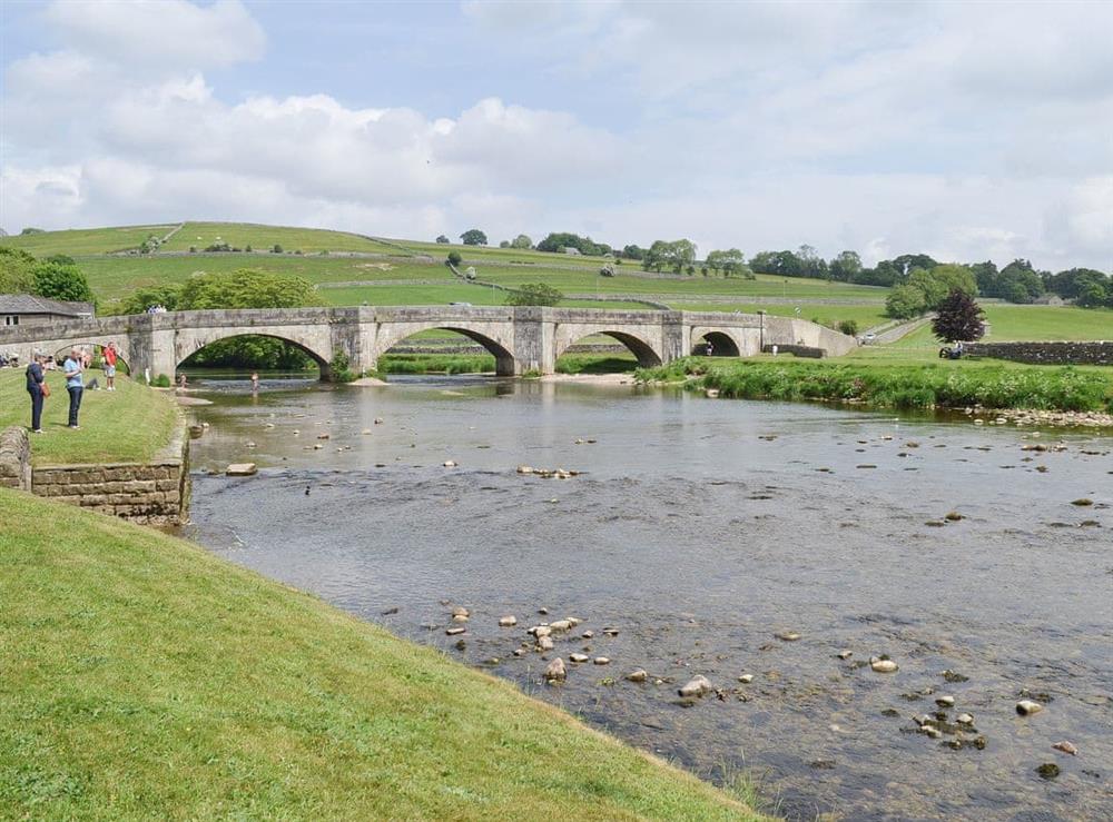 River wharfe at Clematis Cottage in Burnsall, Yorkshire, North Yorkshire