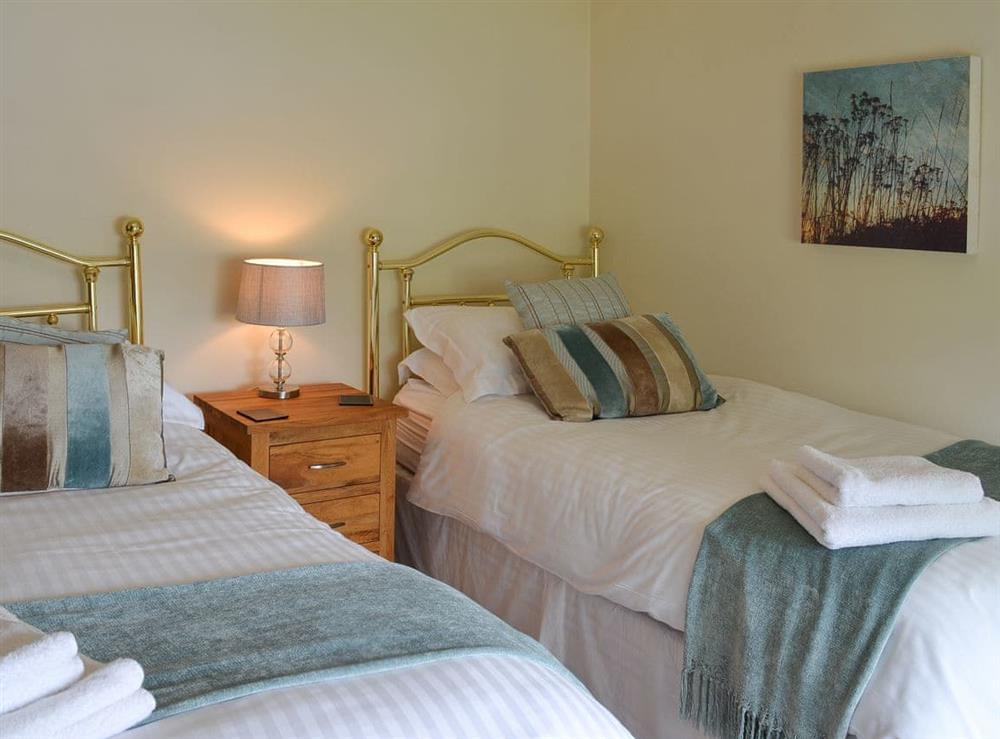 Twin bedroom at Clematis Cottage in Burnsall, Yorkshire, North Yorkshire