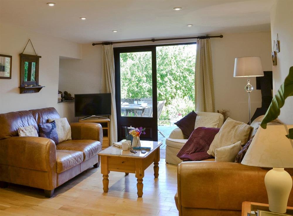 Light and airy living area at Clematis Cottage in Derriton, near Holsworthy, Devon