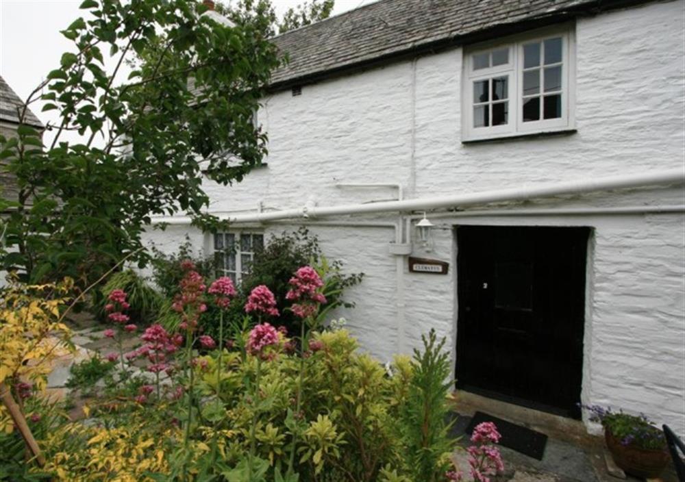 Exterior of cottage at Clematis Cottage in Tintagel