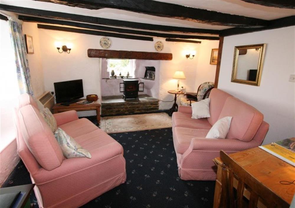 Living room at Clematis Cottage in Tintagel