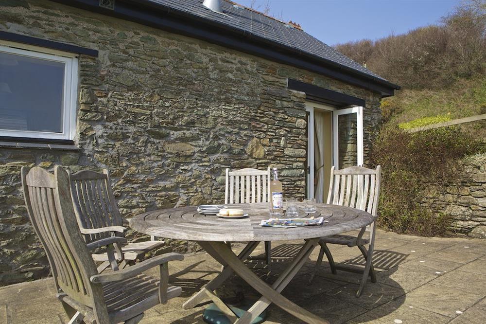 Patio furniture at Clementine Cottage in Malborough, Nr Salcombe