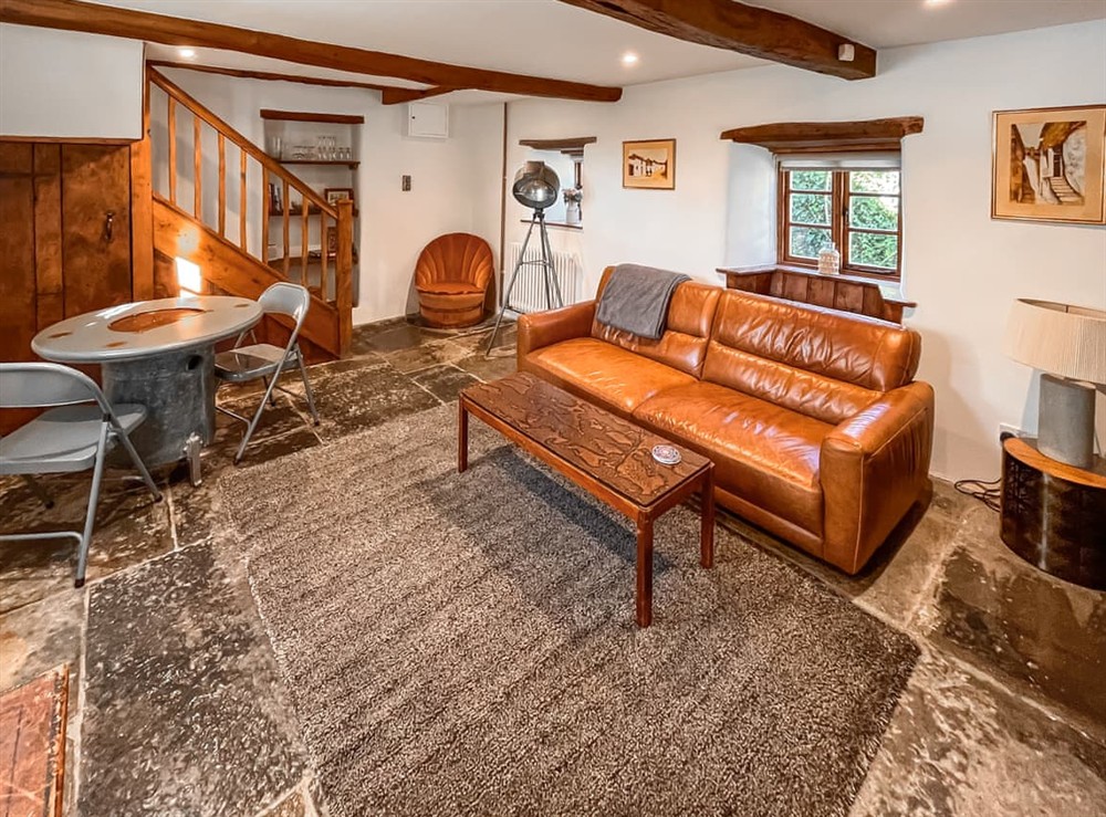 Living area at Clerks Cottage in Somerset, Glastonbury, Street, Shepton Mallet, England