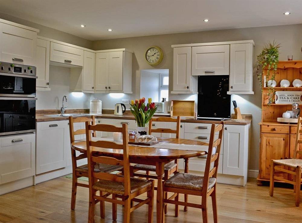 Kitchen/diner at Cleughbrae Cottage in Dalry, near Castle Douglas, Kirkcudbrightshire
