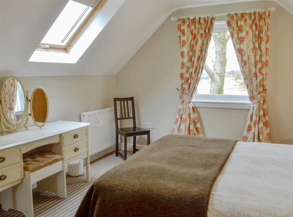 Light and airy double bedroom at Cleughbrae Cottage in Dalry, near Castle Douglas, Kirkcudbrightshire