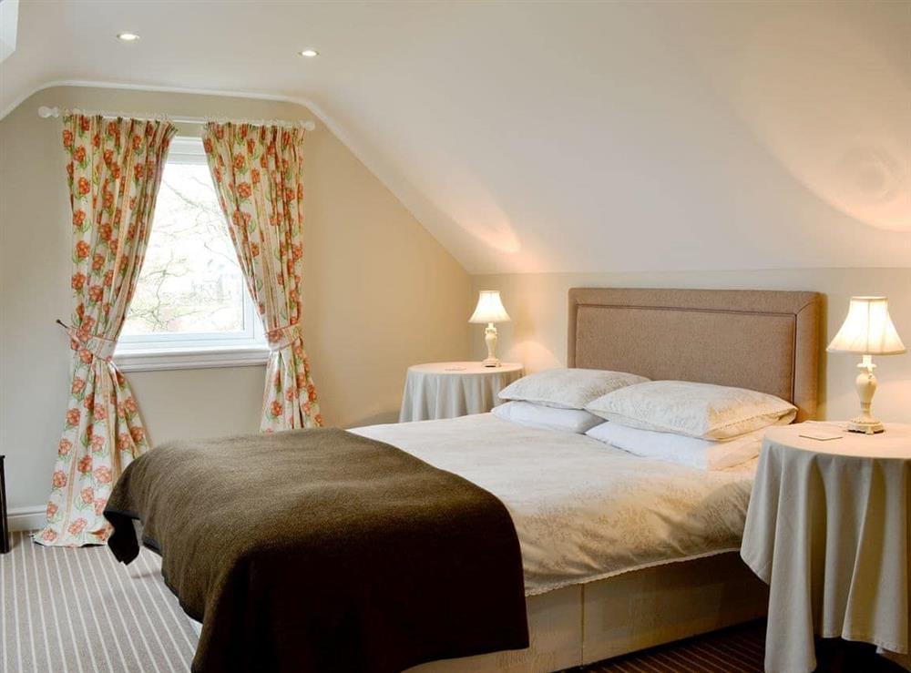 Spacious double bedroom at Cleughbrae Cottage in Dalry, near Castle Douglas, Kirkcudbrightshire