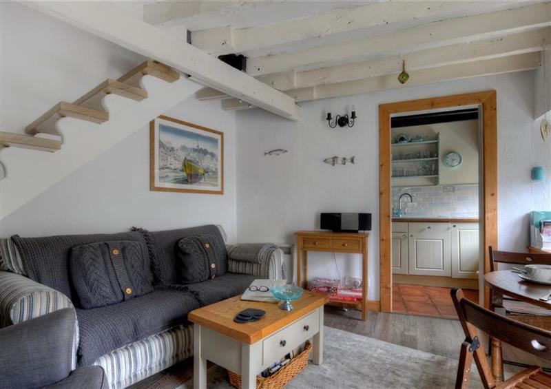 The living area at Cleve Cottage, Lyme Regis