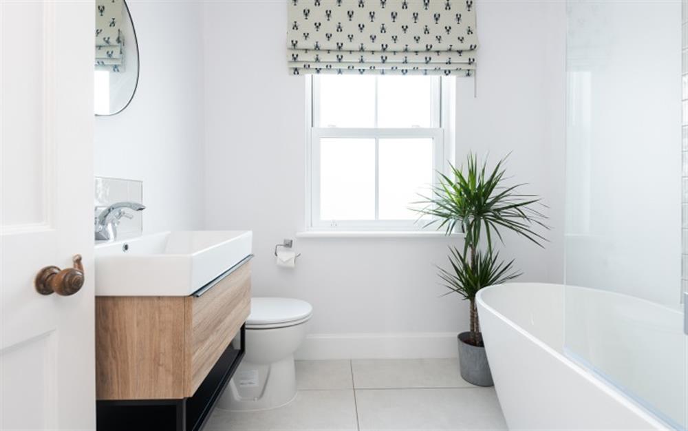 Another look at the family bathroom.  at Clevedon in Hope Cove