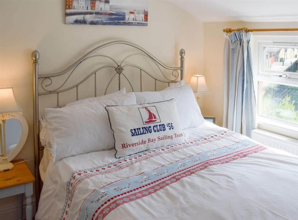 Comfy double bedroom at Cleveland Way Cottage in Skinningrove, near Saltburn-by-the-Sea, Cleveland