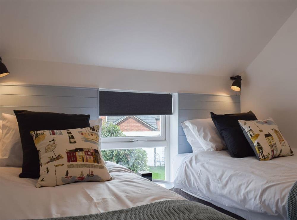 Twin bedroom at Clickers Cottage in Ringstead, near Thrapston, Northamptonshire