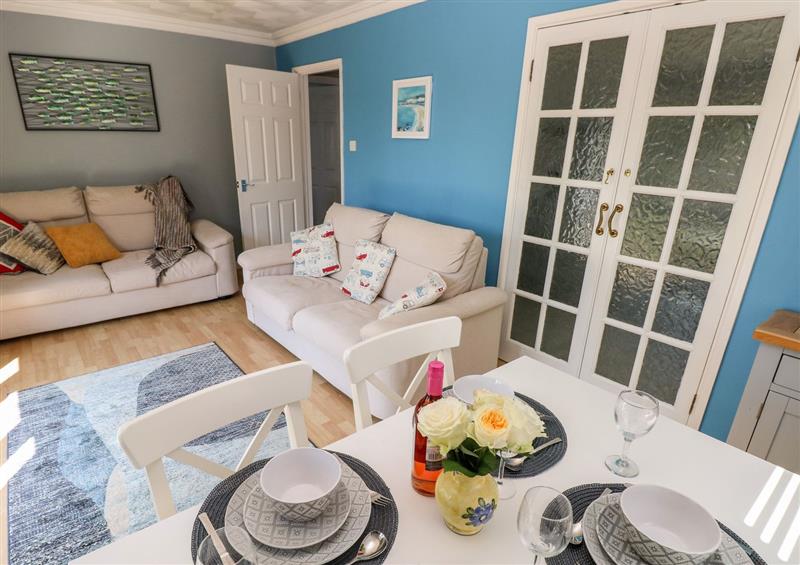 The living area at Clicketts Court, Tenby