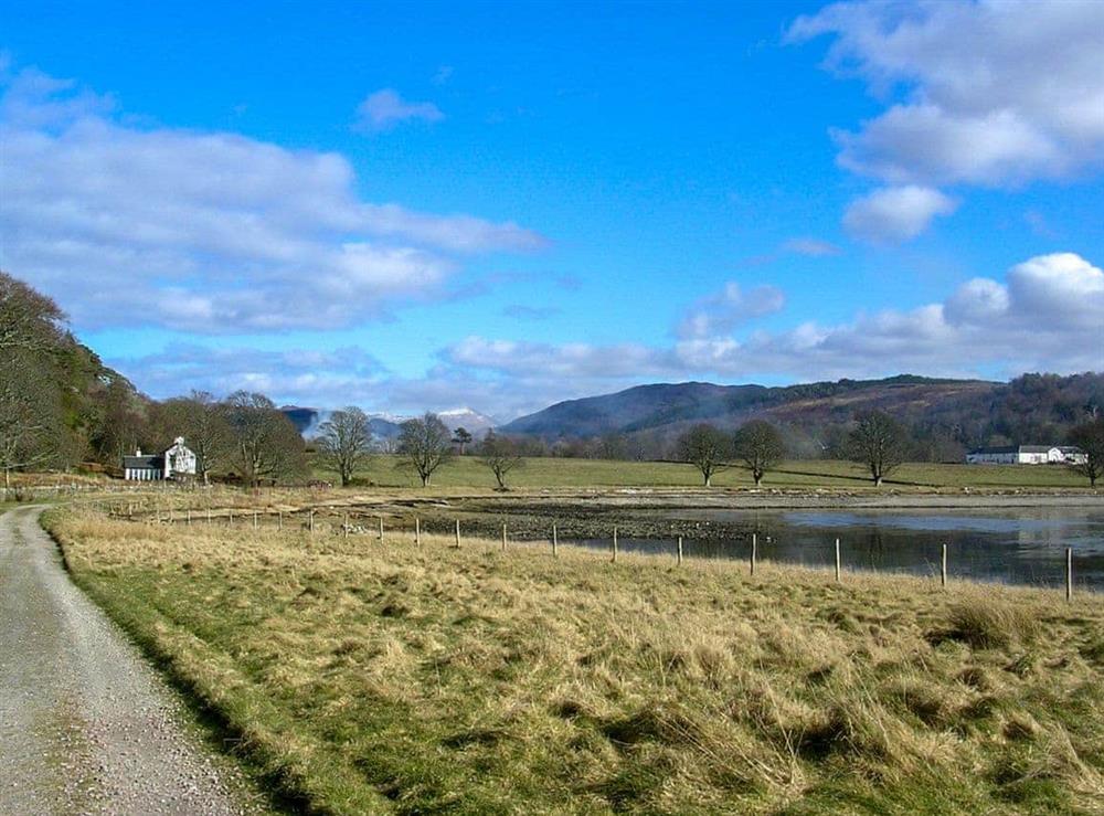 Approaching via track at Cliff Cottage in Port Appin, Argyll., Great Britain