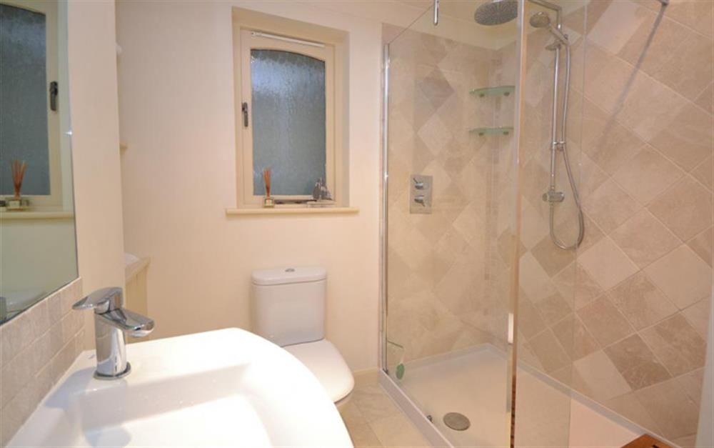 The ground floor shower room at Cliff Crest in Kingsbridge