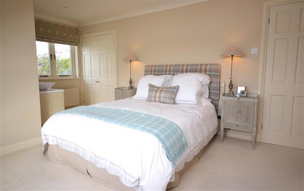 The master bedroom at Cliff Crest in Kingsbridge