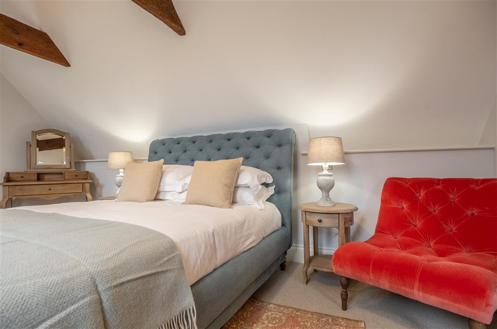 Exquisite furnishings in bedroom six on the second floor at Cliff Farmhouse, Lincoln