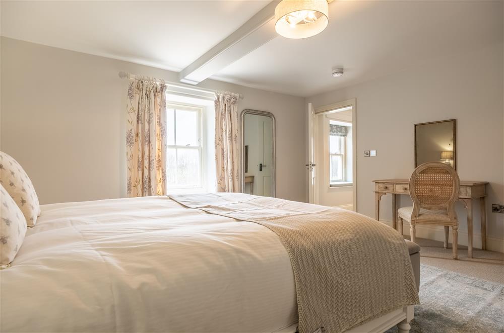 Light and airy bedroom four at Cliff Farmhouse, Lincoln