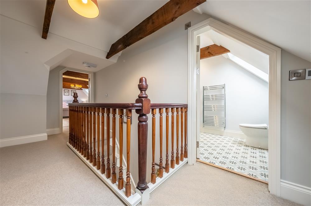 Second floor landing leading to the family shower room at Cliff Farmhouse, Lincoln