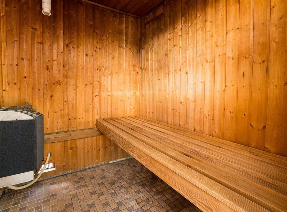 Sauna at Cliff Lodge in Torquay, Devon., Great Britain