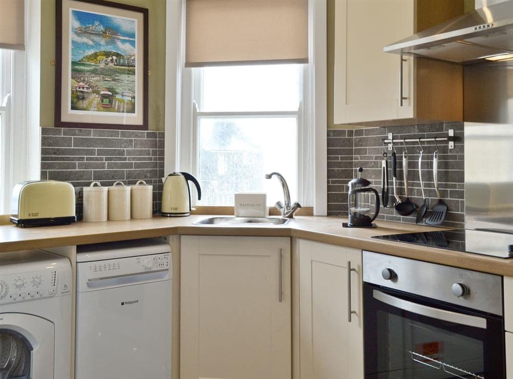 Kitchen at Cliff Railway Apartment in Aberystwyth, Dyfed