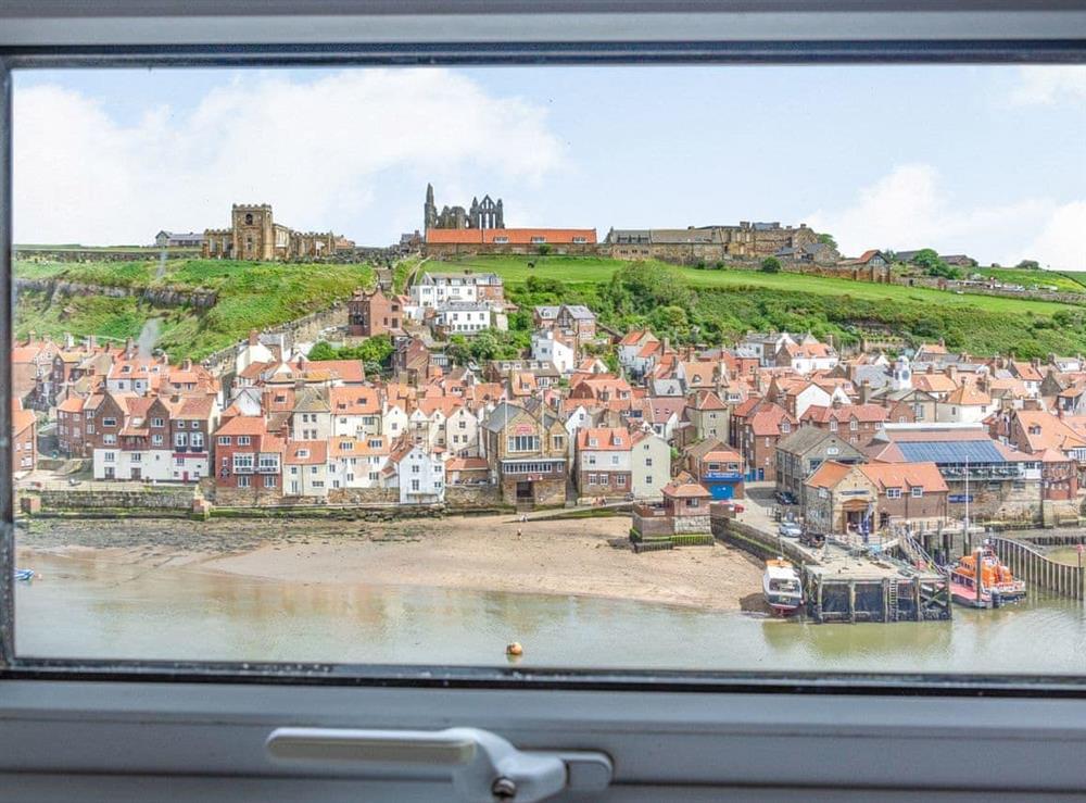 View from the bedroom at Cliff View in Whitby, Lancashire