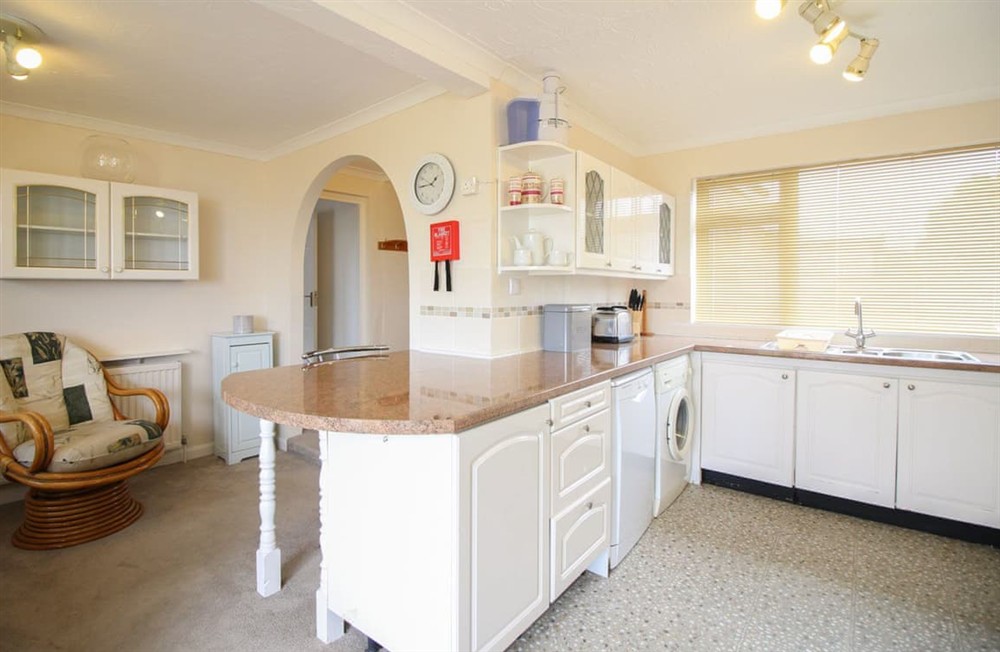 Kitchen area at Clifton Villa in Newquay, Cornwall