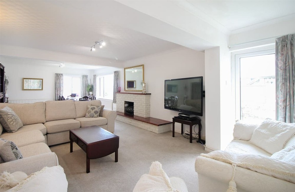 Living area at Clifton Villa in Newquay, Cornwall
