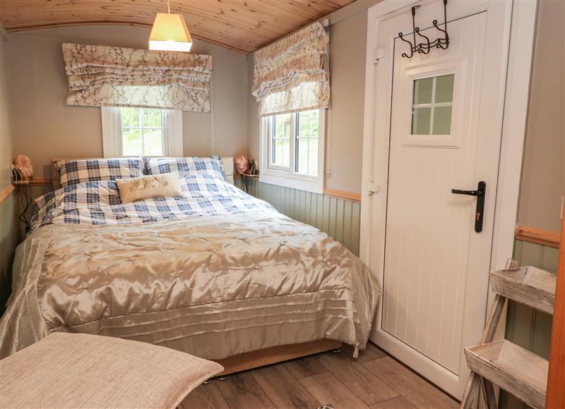 One of the bedrooms at Clionadh Shepherds Hut, Balquhidder near Strathyre