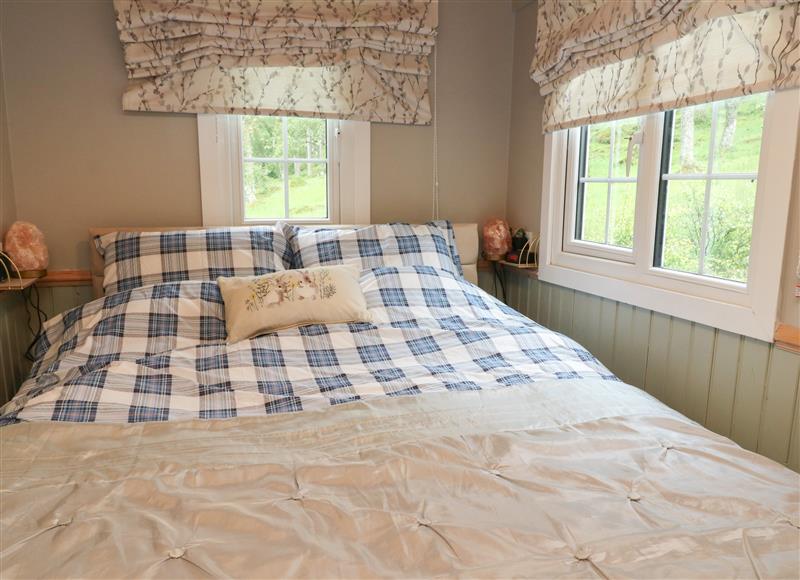 This is a bedroom at Clionadh Shepherds Hut, Balquhidder near Strathyre