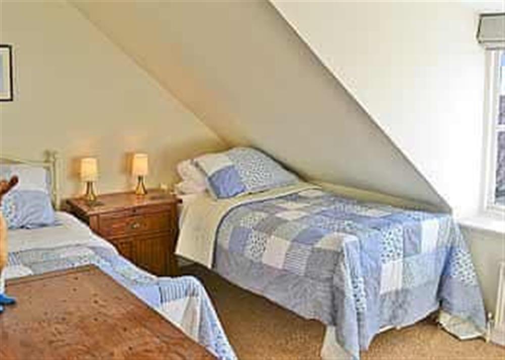 Twin bedroom at Clipper Cottage in Wells-next-the-Sea, Norfolk., Great Britain