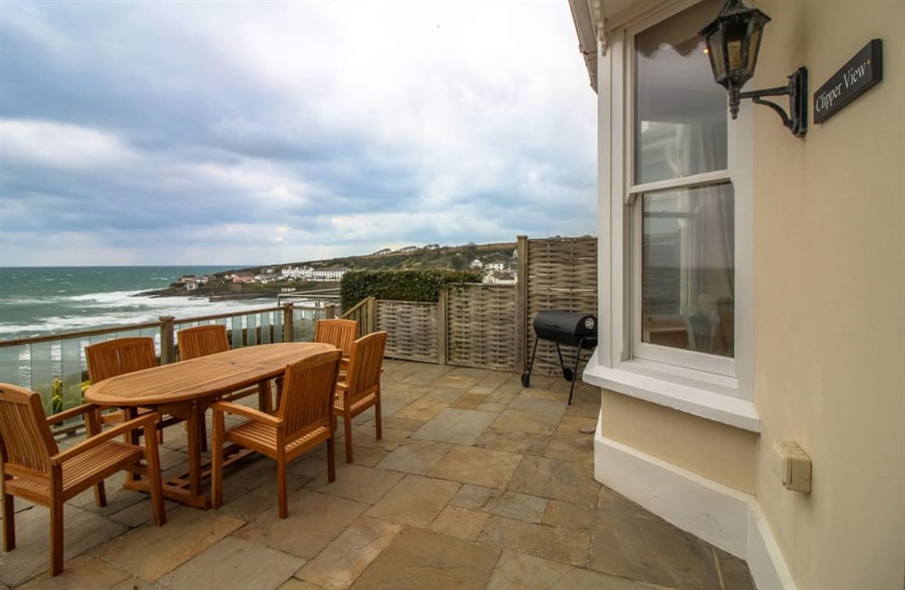 Balcony at Clipper View in Portscatho, Cornwall