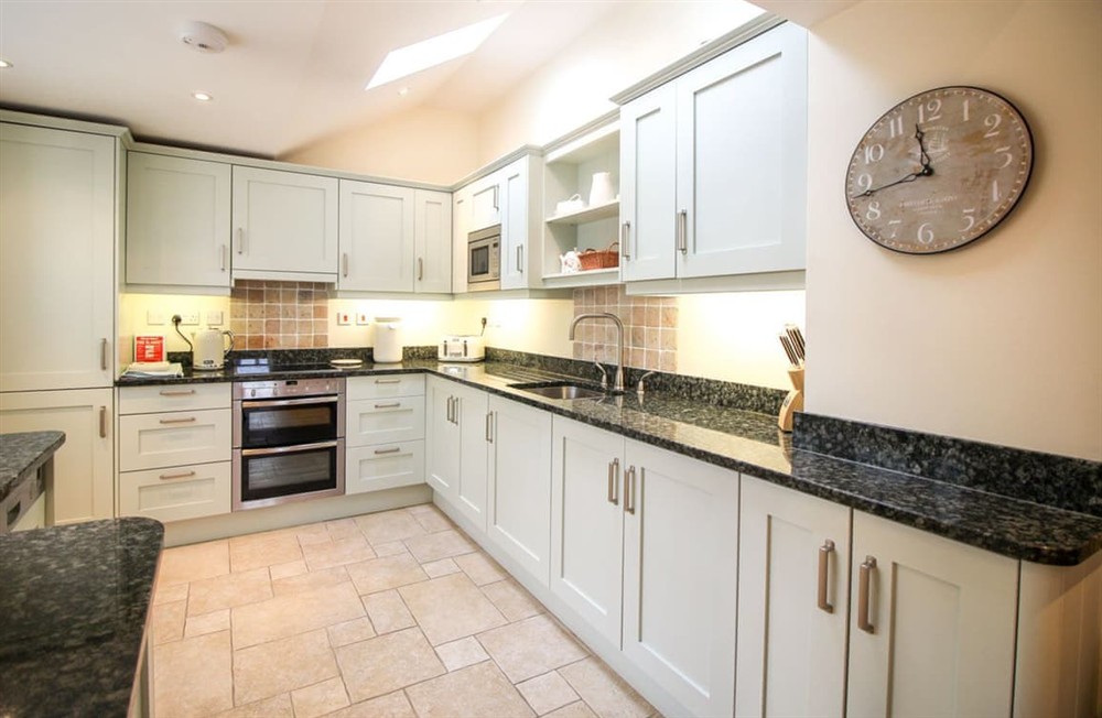 Kitchen area at Clipper View in Portscatho, Cornwall