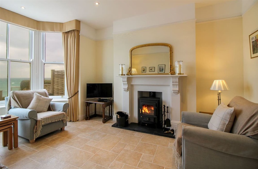 Living area at Clipper View in Portscatho, Cornwall