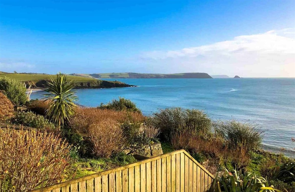 Outdoor area at Clipper View in Portscatho, Cornwall