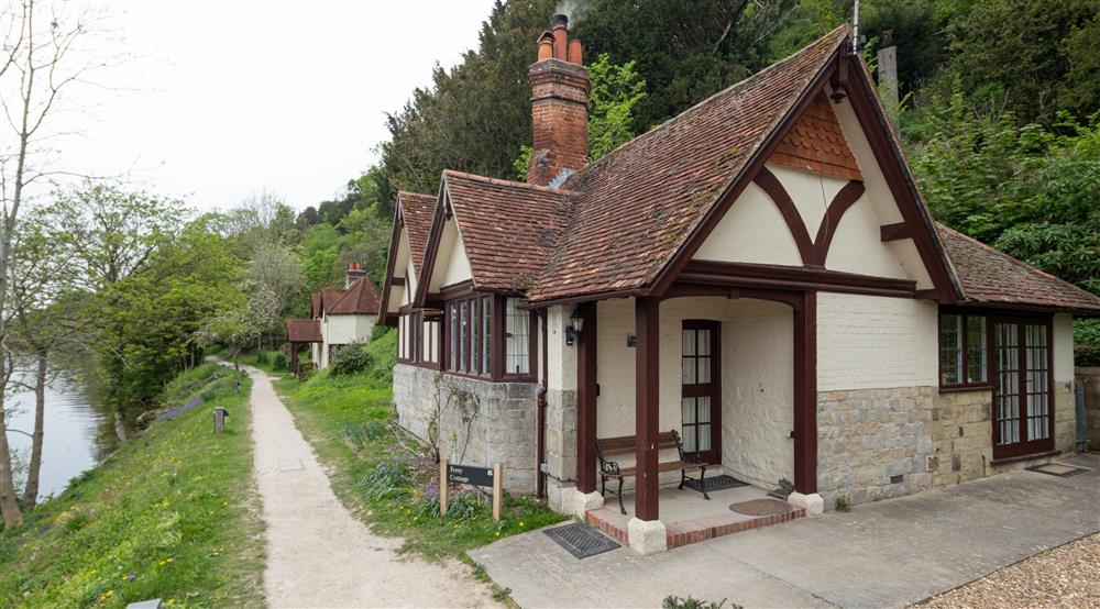 The exterior of Cliveden Ferry Cottage at Cliveden Ferry Cottage in Nr Maidenhead, Berkshire