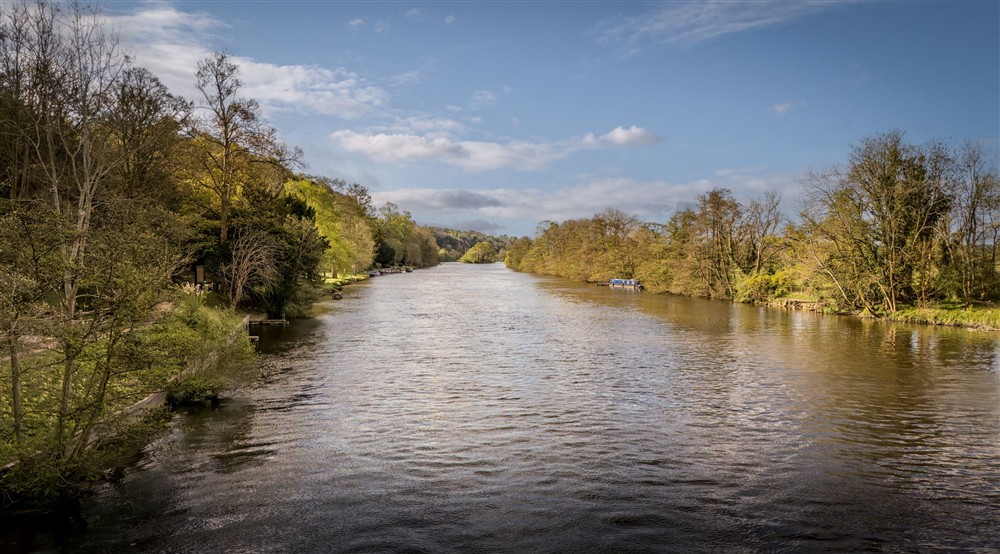 The River Thames, near Cliveden Ferry Cottage and Cliveden New Cottage, Berkshire at Cliveden New Cottage in Nr Maidenhead, Berkshire
