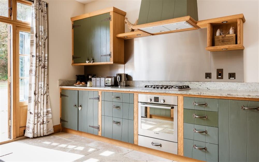 This is the kitchen (photo 2) at Clobb Copse Cottage in Beaulieu