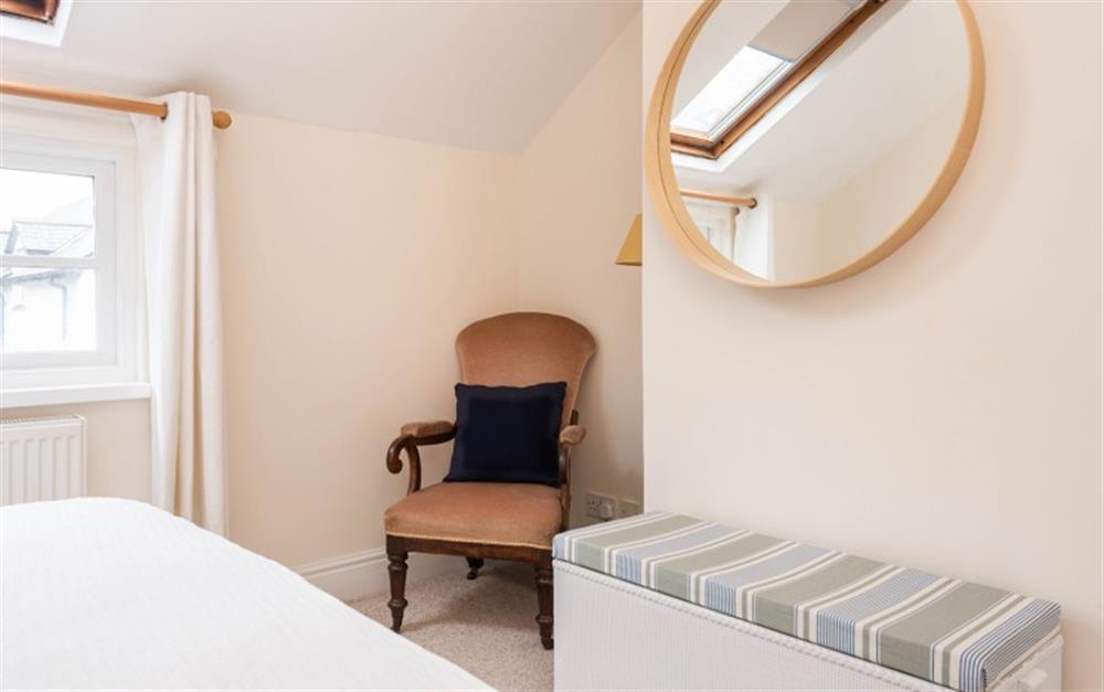 This is a bedroom at Clock Cottage in Dittisham