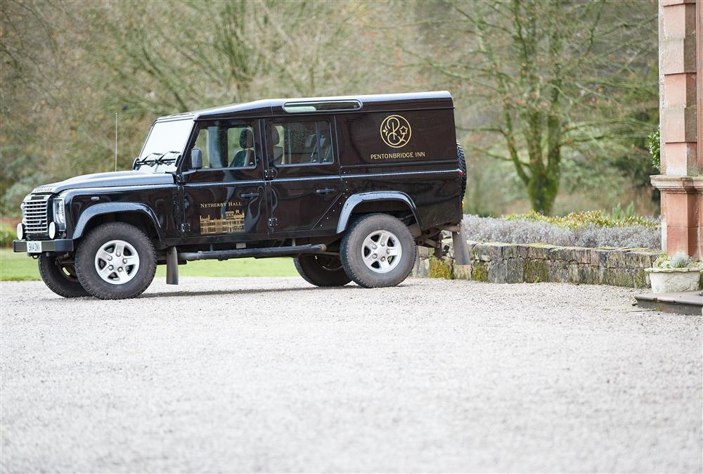 Guest shuttle to The Pentronbridge Inn at Clock Tower Apartment, Netherby Hall, Longtown